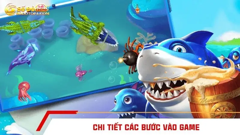 Chi tiết các bước vào game