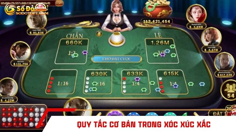 Quy tắc cơ bản trong xóc xúc xắc