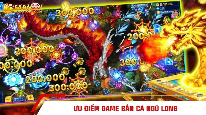 Ưu điểm game bắn cá ngũ long