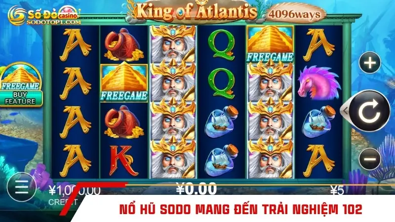 Nổ hũ SODO mang đến trải nghiệm 102